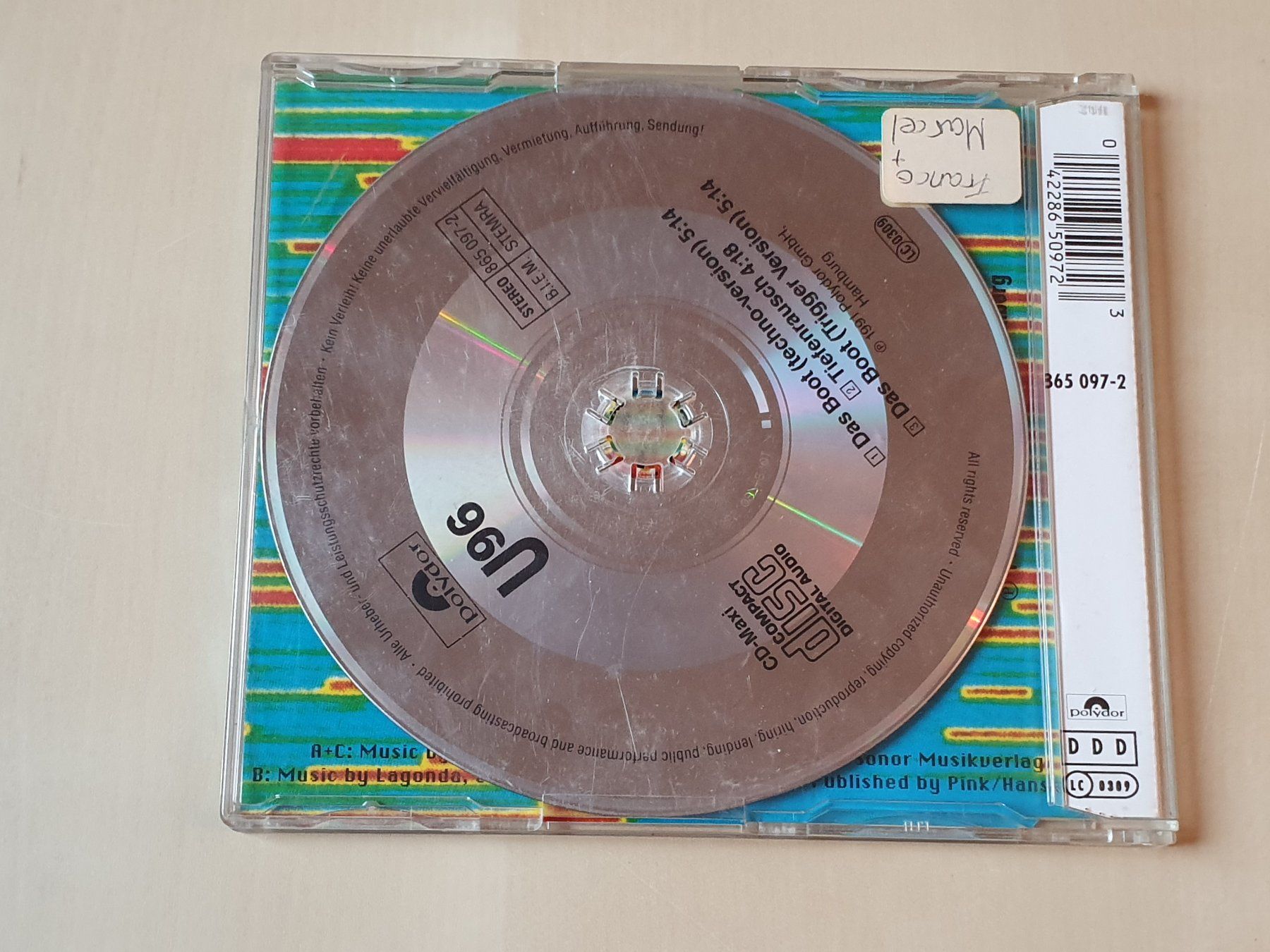 CD: U 96 Das Boot – Usato da Stansstad venduto da collectorsshop 1