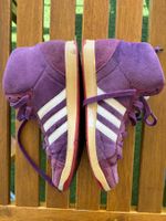 Adidas Originals montantes vintage violet daim, taille 36⅔