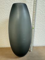 Moderne Vase,  Signiert, Anthrazit, 36cm hoch, Top Zustand