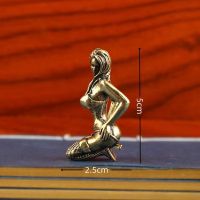 Sexy Frau Figur aus Messing