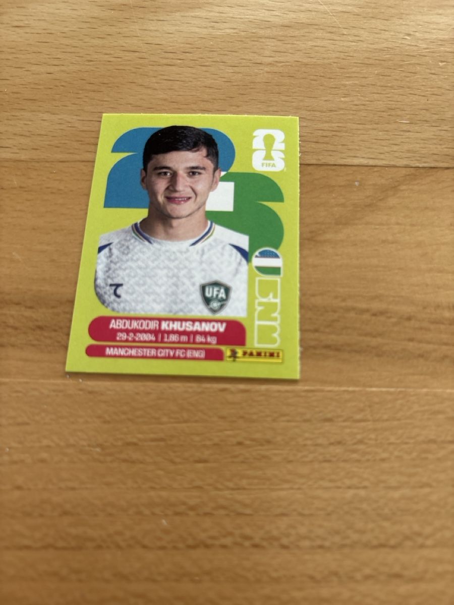Panini Sammelbilder & Trading cards: WM 2026 Sticker Abdulkodir Khusanov UZB 9  – Neu (gemäss Beschreibung) aus Niederrohrdorf von 92Fischli