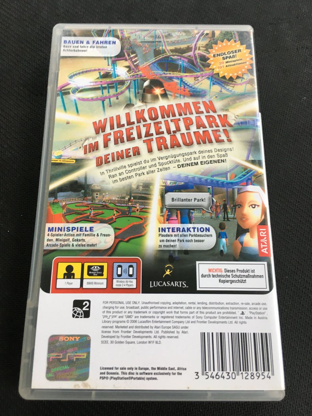 Sony Spiele: Thrillville - PSP – Gebraucht aus St.Gallen von Punktchen01 1