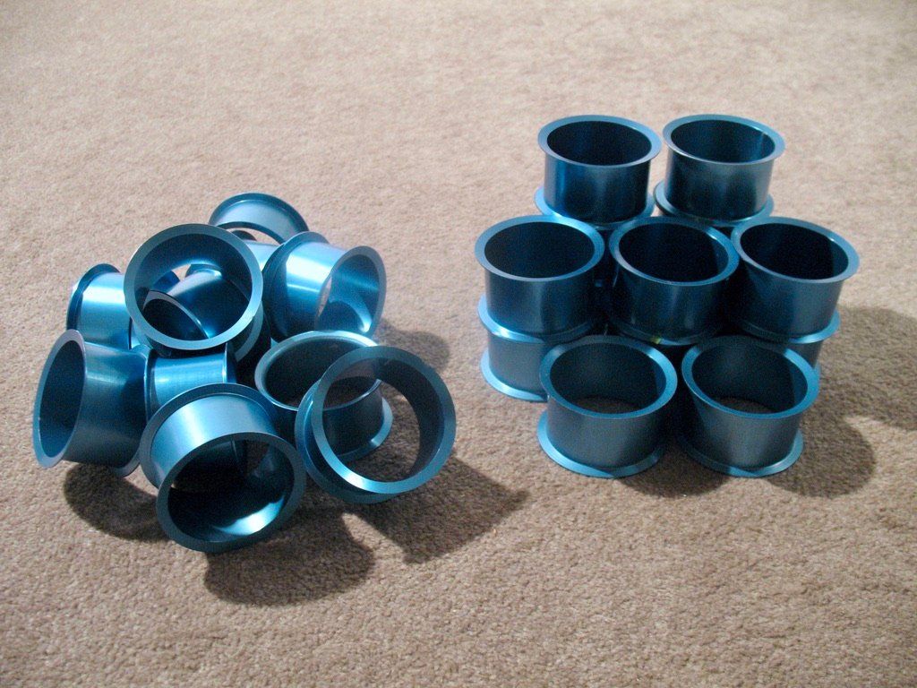 Kit bricolage: 25x Aluminium Ring Spule Metall Trommel Metallic hellblau – Nuovo (secondo la descrizione) da Wil ZH venduto da Arbolero 9
