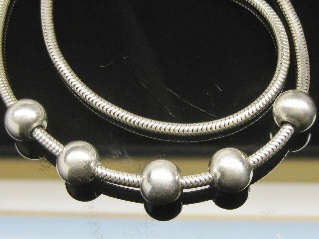 Ketten: Schlangenkette Kugeln Silber 925 + MP 46 cm – Gebraucht aus Ermatingen von Decovin 7