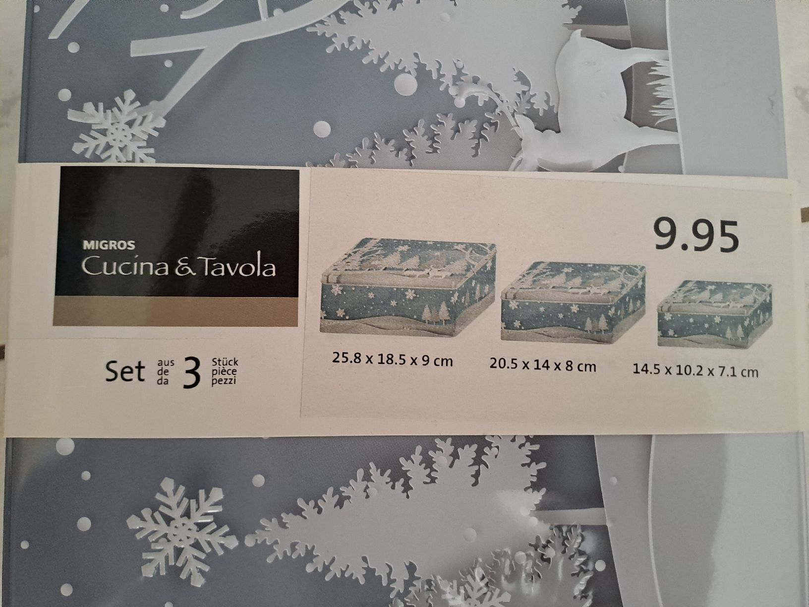Recipients et similaires: Migros Dose Set 3 Stck. Guetzlibox Neu – Neuf avec emballage d'origine à Rickenbach LU par bishiida 1