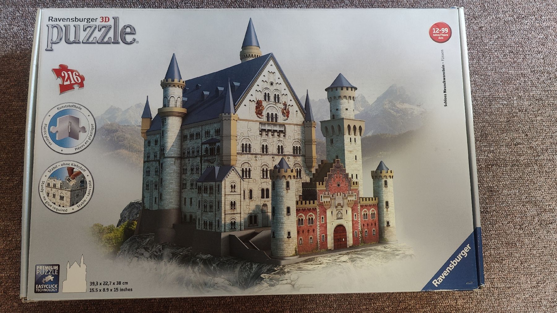 Ravensburger Puzzle: 3D Puzzle Schloss Neuschwanstein – Usato da Dübendorf venduto da RoboAnd