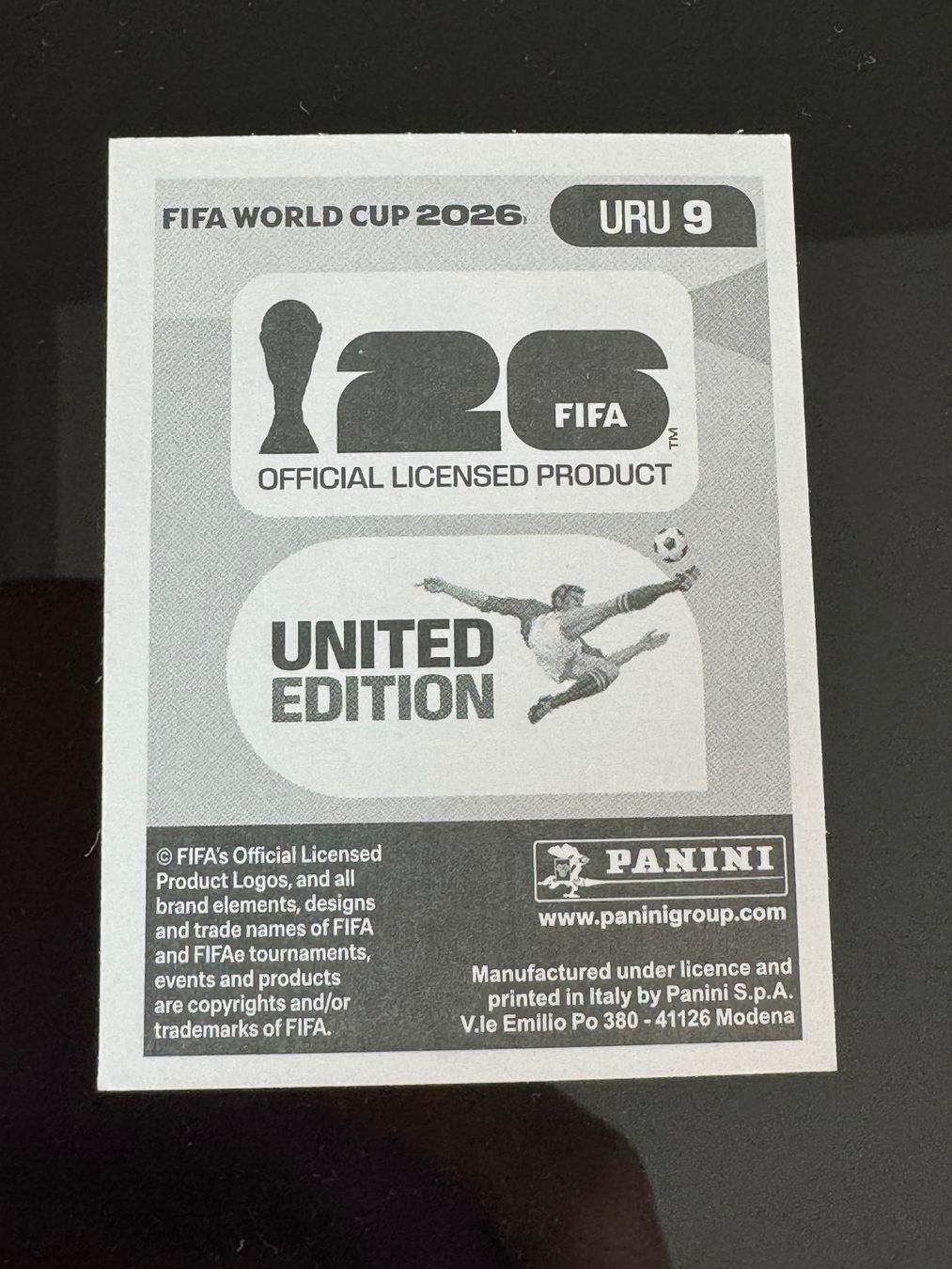 Panini Carte collezionabili: URU 9 Panini FIFA World Cup 2026 – Nuovo e nell'imballaggio originale da Zürich venduto da wtpooh 1