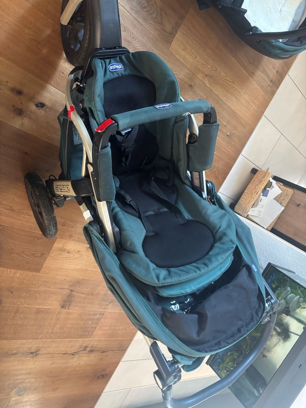 Chicco Carrozzine: Kinderwagen Set Chicco Active mit Babyschalen und Autofix – Usato da Guschelmuth venduto da Paeddu 1