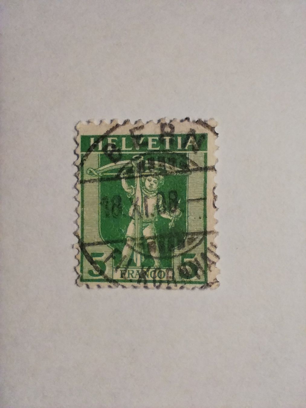 Alle Briefmarken: Alte Briefmarke – Gebraucht aus Escholzmatt von Cornix