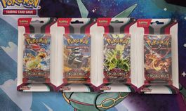 Artset 4 Boosters Blister - Flammes Obsidiennes EV03 - FR