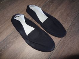 Chaussons noirs toile homme taille 39 Comme neuf