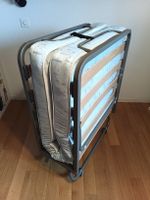 Klappbett, Matratze 180x80x12, Metallrahmen, Lattenrost
