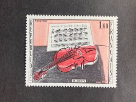 Frankreich 1965 Gemälde die rote Violine R.Dufy postfrisch