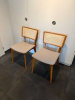 2x Hochwertige Design-Stühle mit Wiener Geflecht