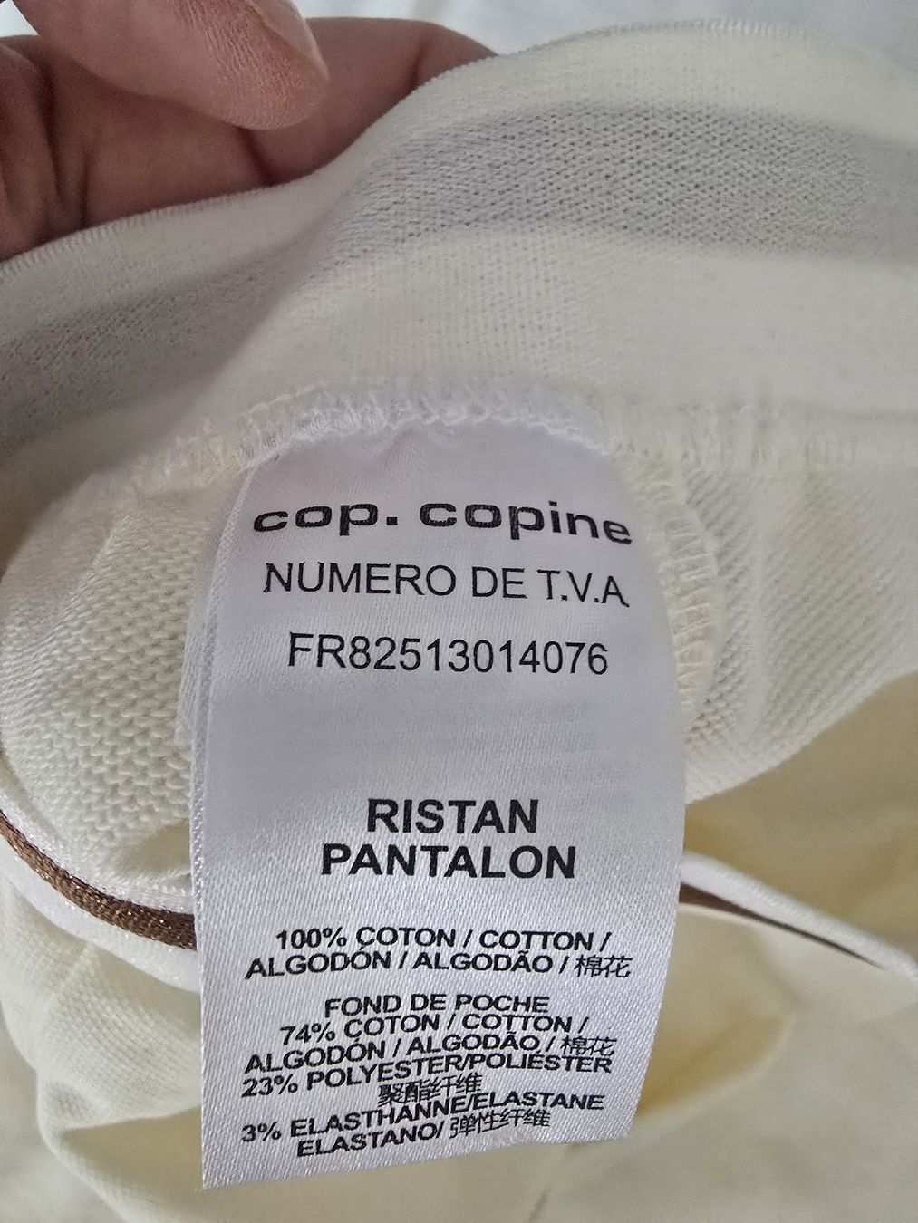 Pantaloni: Cop. Copine Cream Trousers  – Usato da bern venduto da gsh_2w9d 8