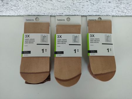 9-teiliges Set Basics Damen Kniestrümpfe