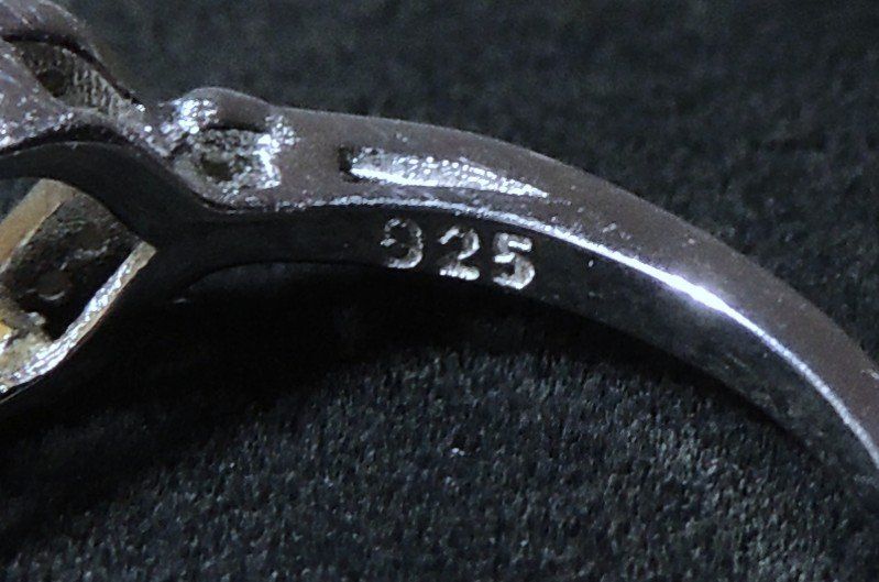 Anelli: Opal Silber 925 Fingerring Gr. 54 – Usato da Waldenburg venduto da schaller707 8