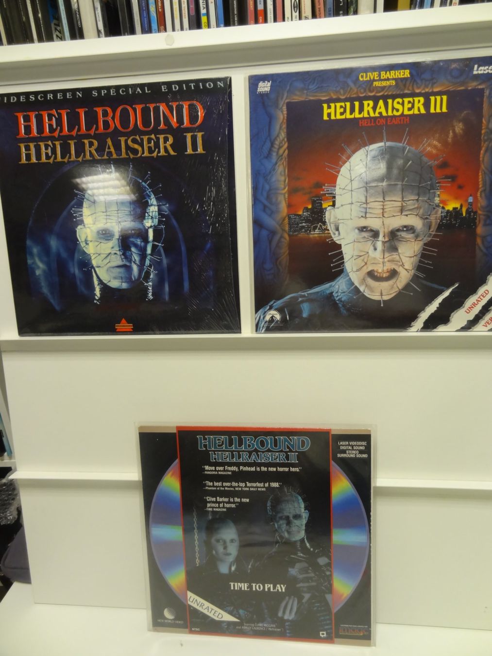Tutti i DVDs: 3 Hellraiser Laserdiscs Hellbound – Usato da luzern venduto da musicandart