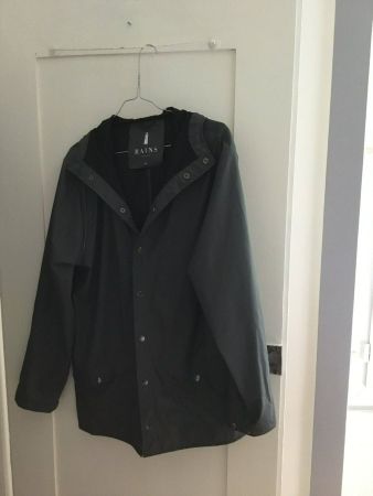veste de pluie avec capuche kaki gris Rains Txs/s