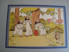 Cartes postales de Harry Eliott “Nos bons moines"