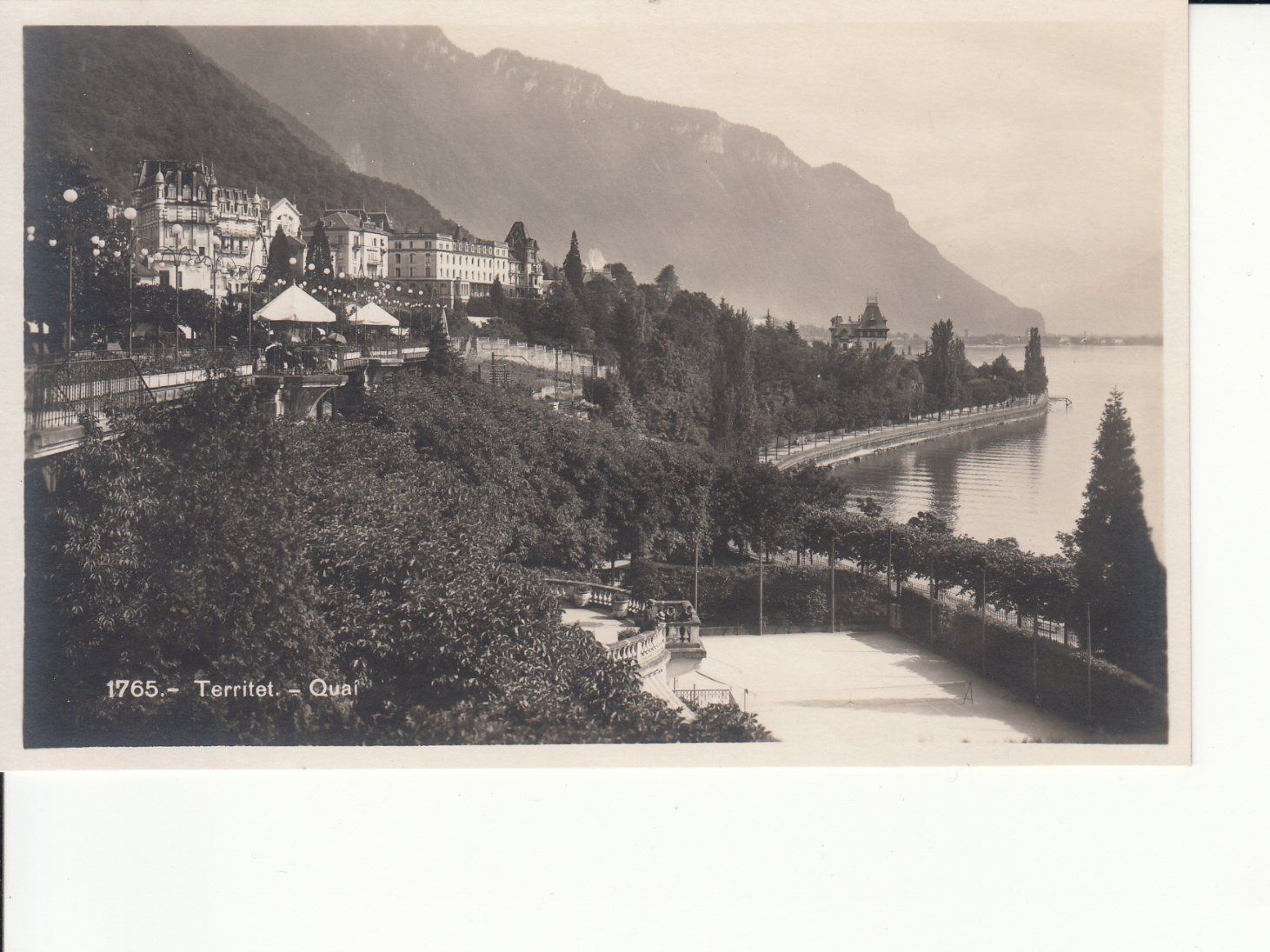 Cartoline postali: Territet ca. 1930 – Usato da Bürglen TG venduto da StampGraf