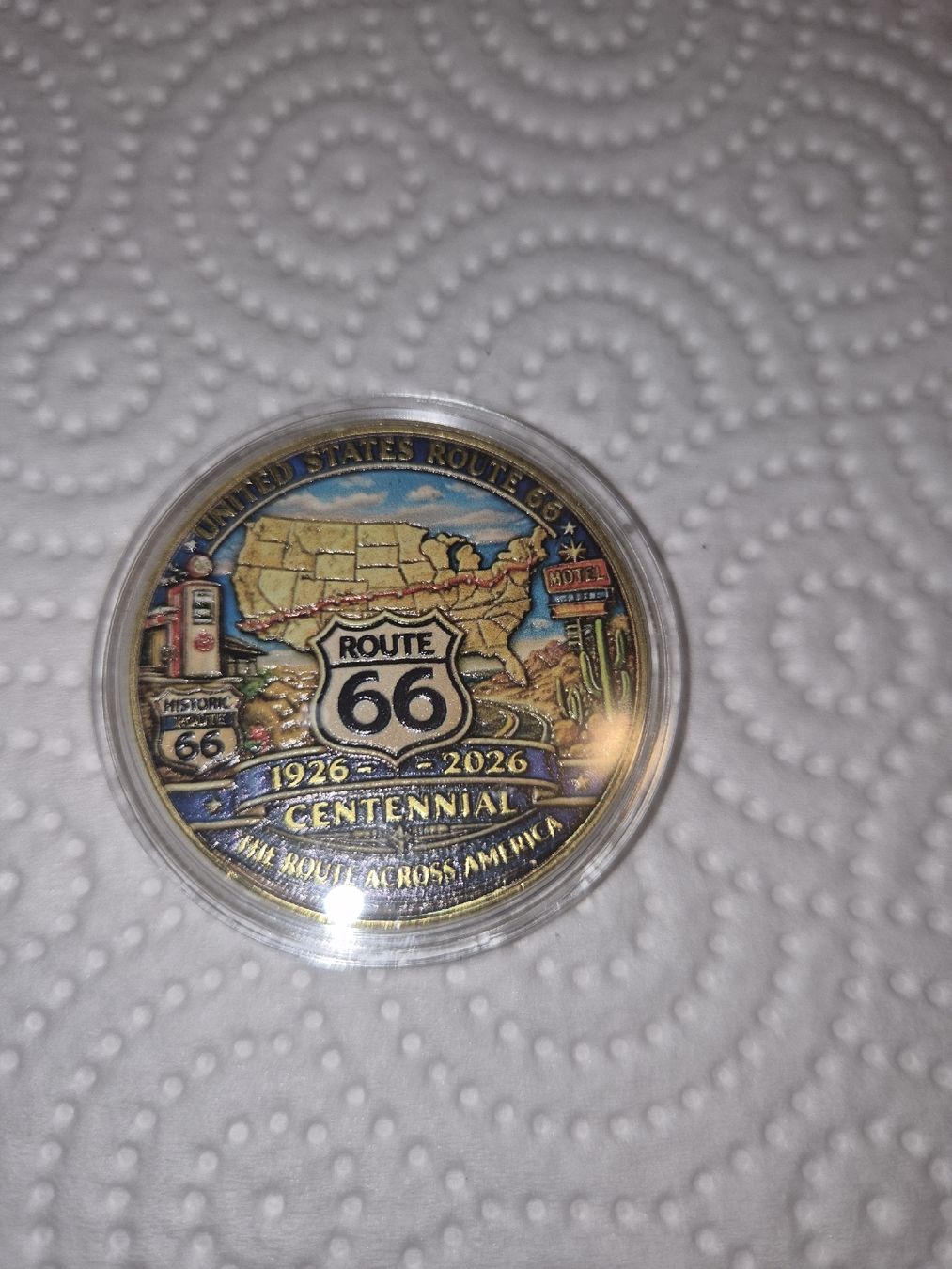 Tutti le monete: Pièce commémorative 100 ans route 66 USA – Nuovo (secondo la descrizione) da Senèdes venduto da hen_fw8b 1
