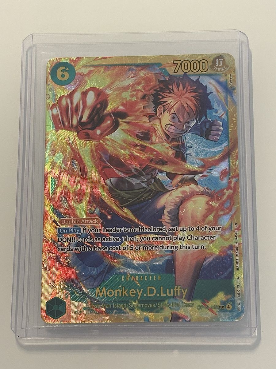 Bandai Carte collezionabili: One Piece TCG - Monkey.D.Luffy OP13-118 – Nuovo (secondo la descrizione) da Pieterlen venduto da Mira_o7