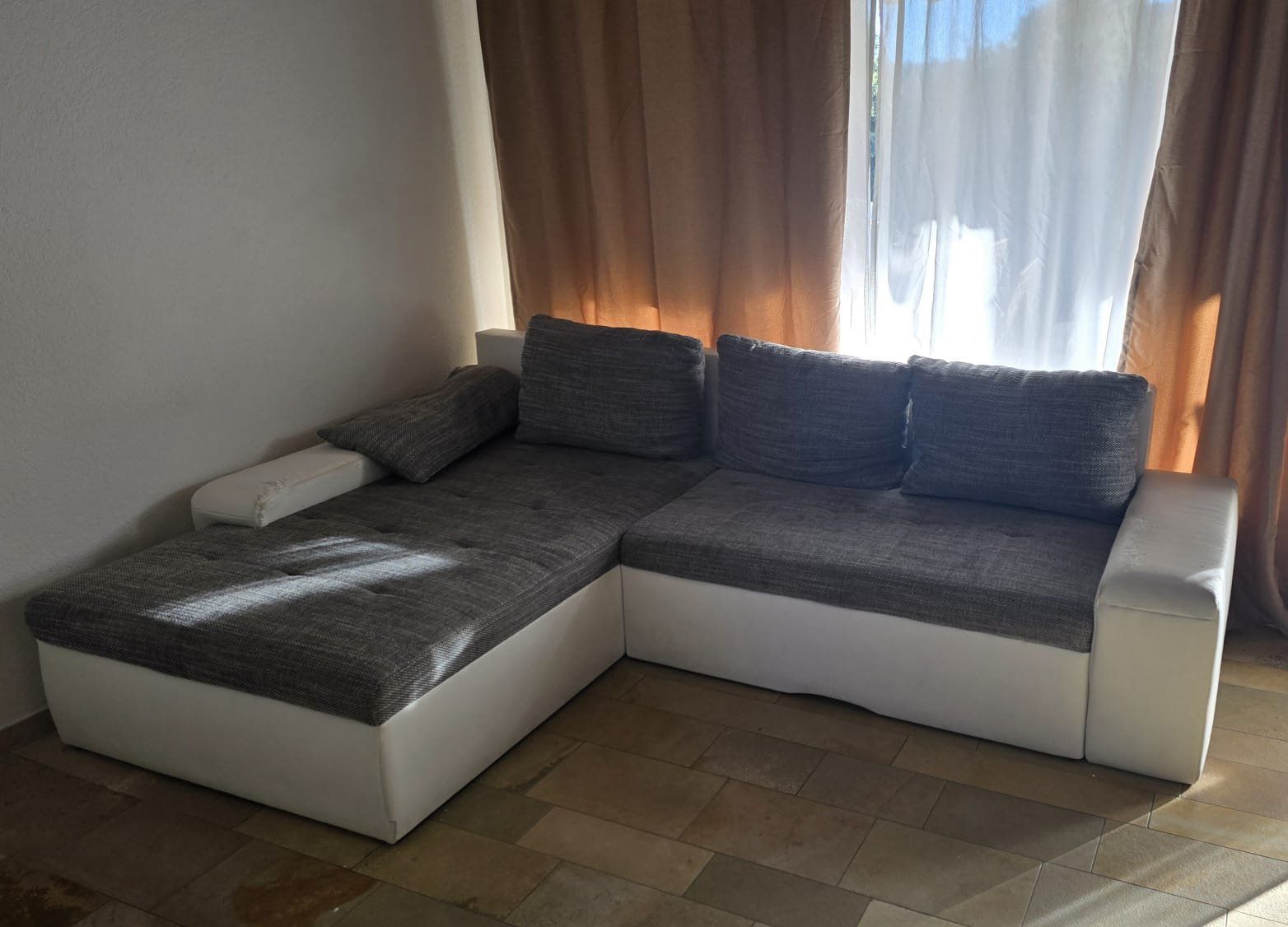 Conforama Sofas: Ecksofa Grau-Weiss mit Ottomane – Gebraucht aus dietikon von kar_l26c 4