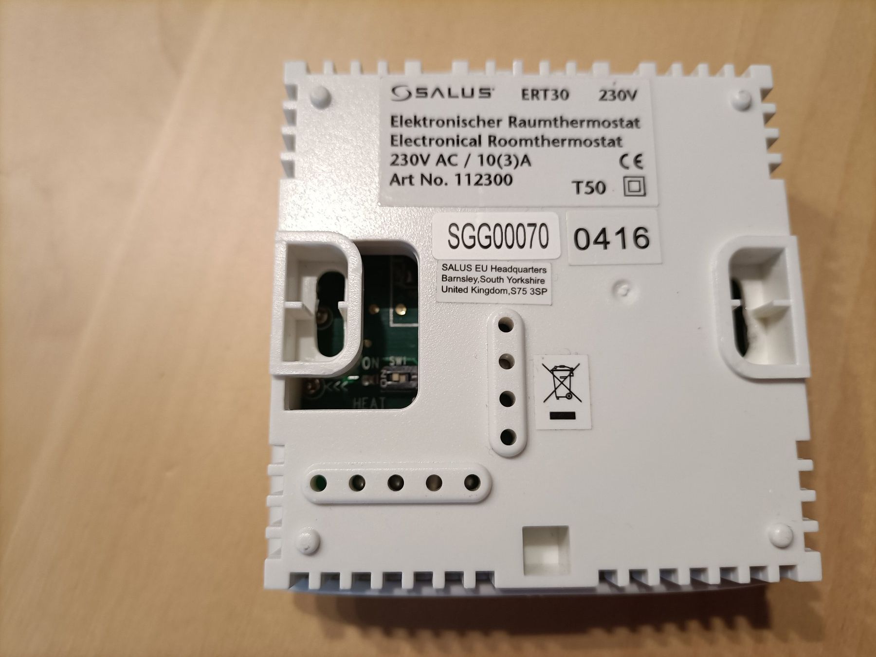 Salus ERT30 Elektronischer Raumthermostat 230V (Gebraucht) in ...