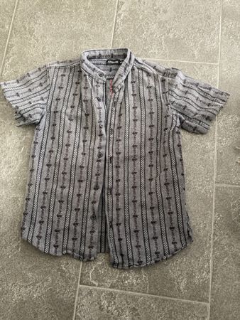 Atrium Hemd Gr. 140/146 Grau/Schwarz - Top Zustand!
