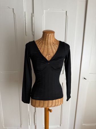 Langarmshirt schwarz (neu) XS