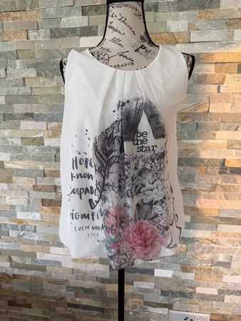 ★Tunika ★Bluse★ Blüemli-Top, ★Grösse L  ★ leicht & luftig★