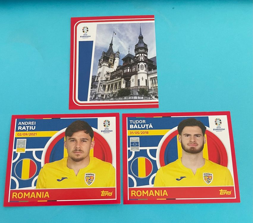 Topps Euro 2024 Sticker Rumänien 3x - ROM P1, ROM 5, ROM 11 | Kaufen ...