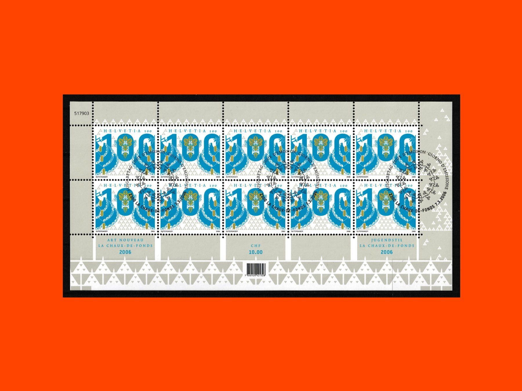 Tutti i francobolli: Bogen "Jugendstil" (2006) – Nuovo (secondo la descrizione) da Dübendorf venduto da Jumbo1990 1