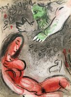 Marc Chagall 3 Drucke: "Dessins pour la Bible"