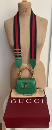 GUCCI Mini sac vert Bamboo 1947
