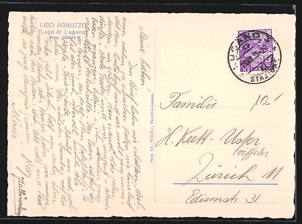 Cartoline postali: AK Lido Agnuzzo, Ortspartie, 1935 – Usato da Berlin venduto da bartko-reher 1