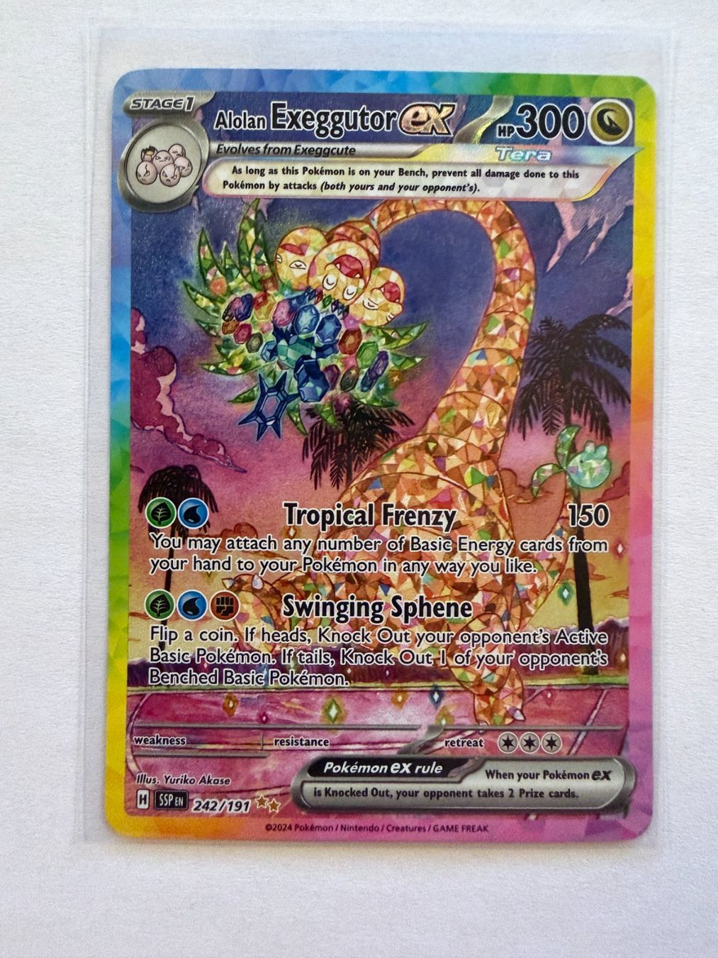 Pokémon Carte collezionabili: Pokemon Alolan Exeggutor EX 242/142 Stellar Crown EN – Nuovo (secondo la descrizione) da Weingarten-Kalthäusern venduto da McGmavlo