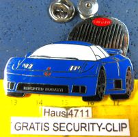 RINSPEED SCHWEIZ BUGATTI DOPPEL-PIN ENAMEL GROSSS 50x35mmTOP