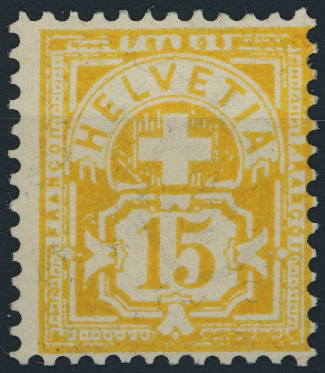 Tutti i francobolli: 1882 - 15Rp. Wertziffer - postfrisch ** – Nuovo (secondo la descrizione) da Schindellegi venduto da leecollect