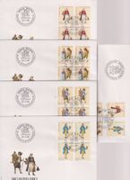 PP-FDC-Serie 1990. Mit 4-er-Block's.
