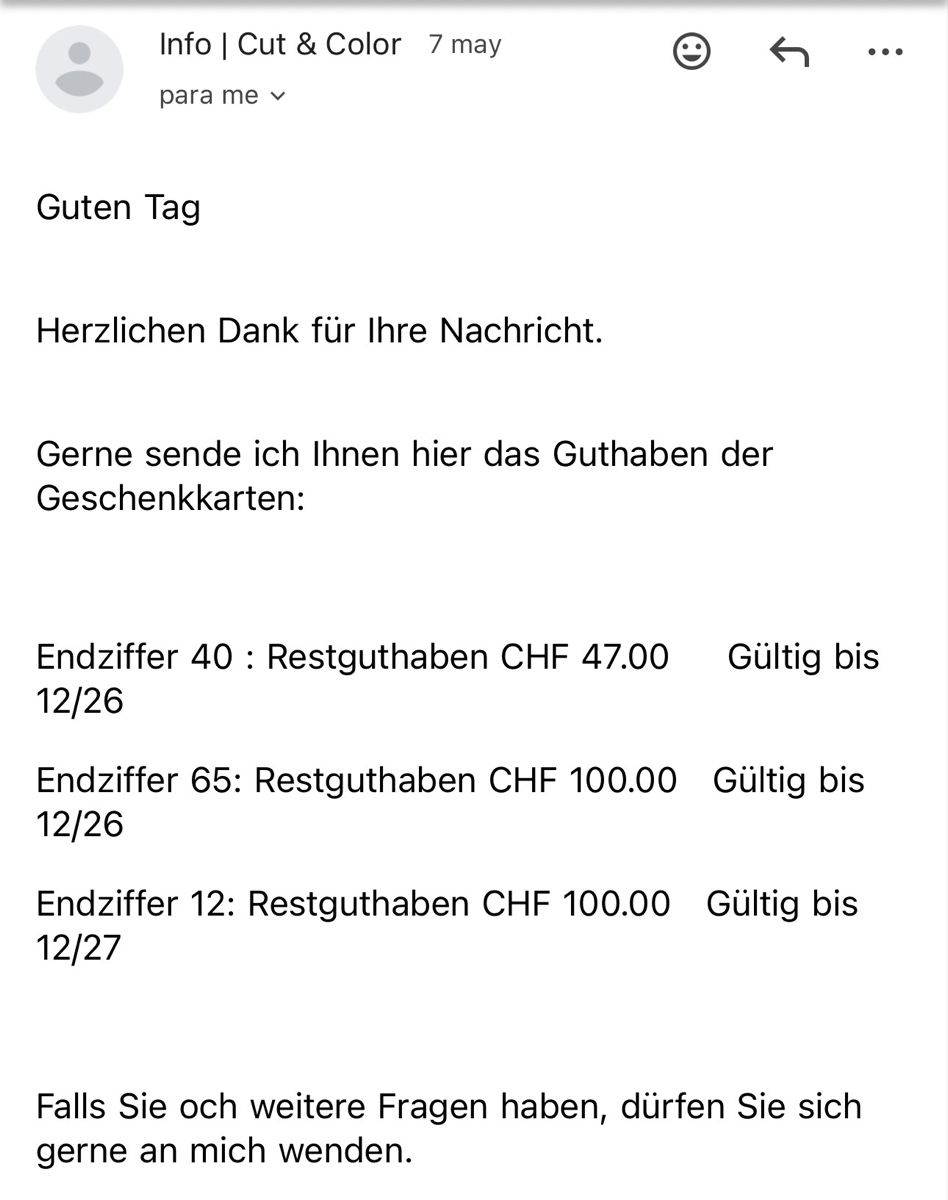 Cartoline: 3 Geschenkkarten von Cut&Color – Usato da Binningen venduto da JCMartin1 1