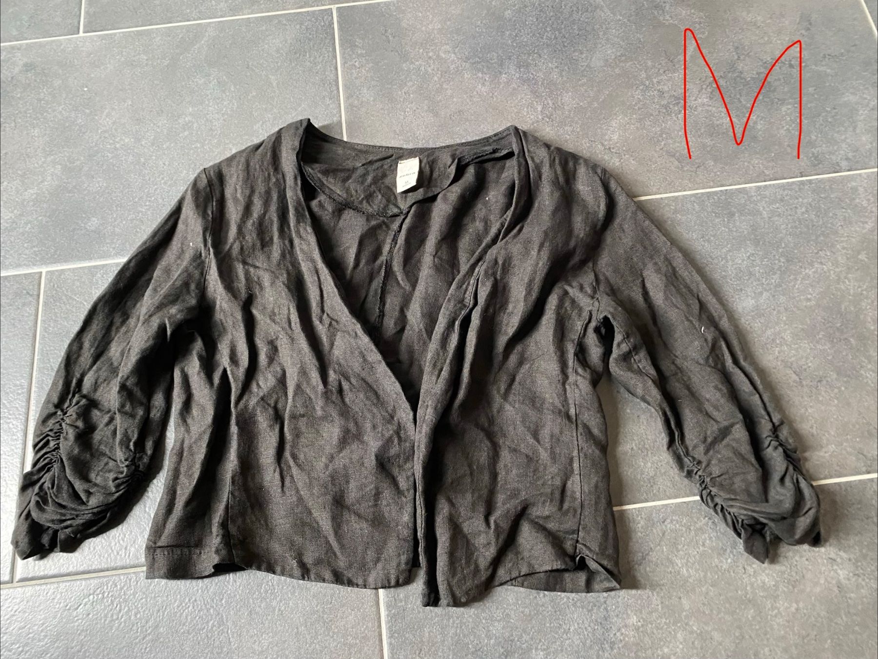 Zebra Jacken: Sommerliches, kurzes Leinenjäckchen, M – Neu (gemäss Beschreibung) aus Summaprada von hirschuh506