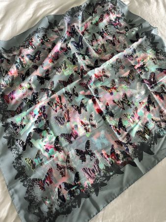 ZADIG & VOLTAIRE butterfly silk scarf new