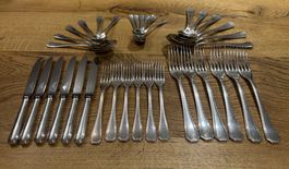 36-tlgs. Versilbertes Besteckset Christofle America