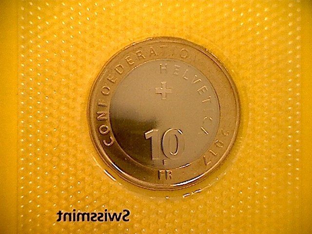 Tutti le monete: Gedenkmünze 10 Fr. - Enzian - 2017 – Nuovo e nell'imballaggio originale da Buchs AG venduto da Ged8 1