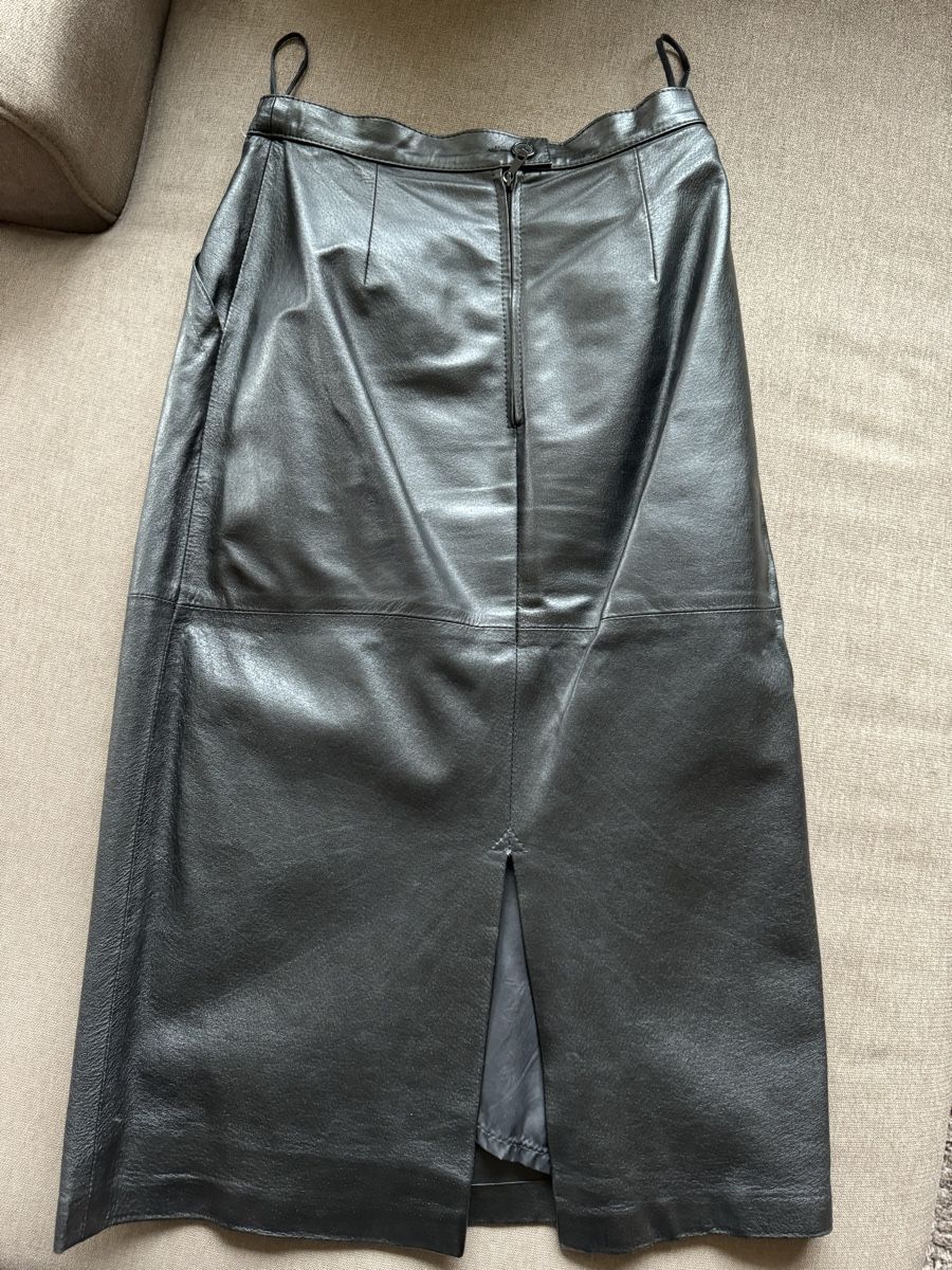 Gonne: Schwarzer Lederrock Gr. 36, echtes Leder, Vintage – Nuovo (secondo la descrizione) da Küttigen venduto da B-Man 1