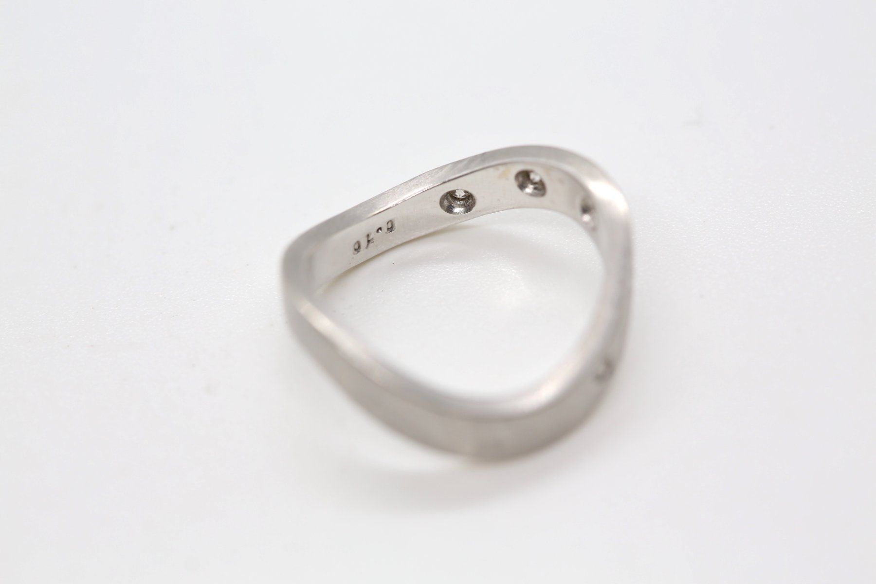 Anelli: Weissgoldring 18K mit Diamanten – Usato da Reinach BL venduto da Han-Numismatik 5