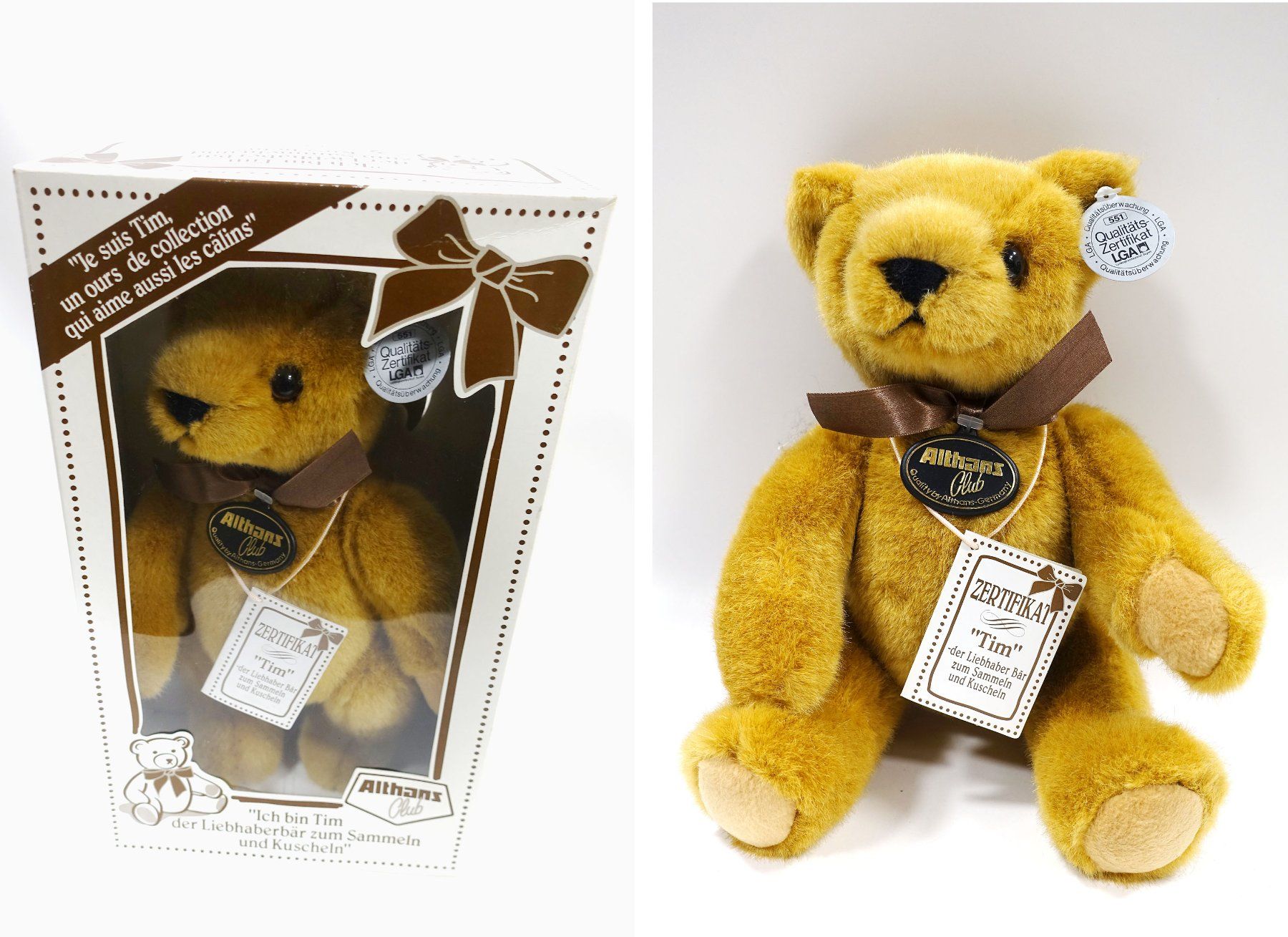 Spielzeuge: Teddy Bär Tim von Althans, neuwertig – Neu (gemäss Beschreibung) aus Buochs von chicco64 1