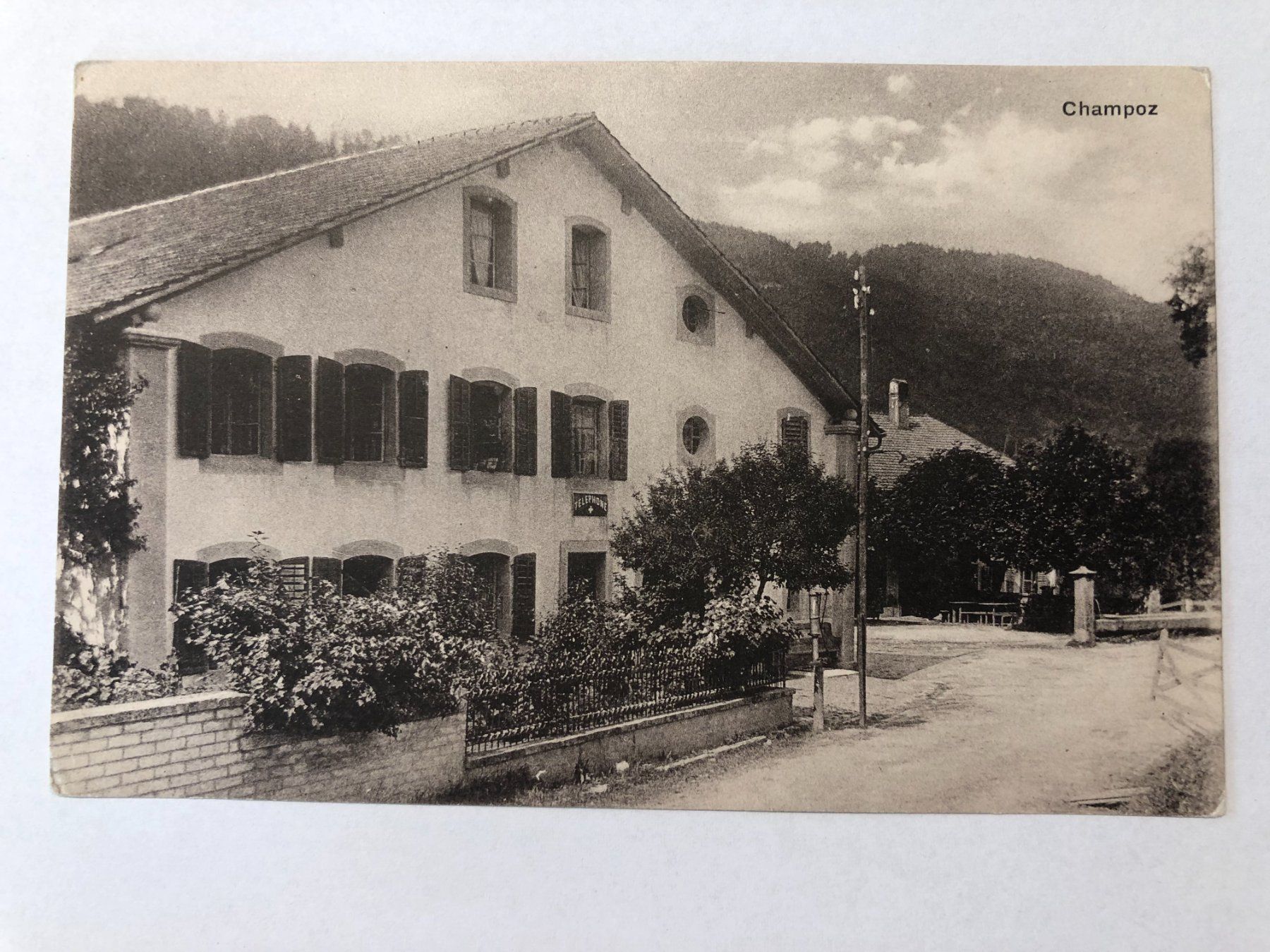Ansichtskarten: Champoz  (Post - Telephone?) – Gebraucht aus Pfäffikon ZH von Waltoversand